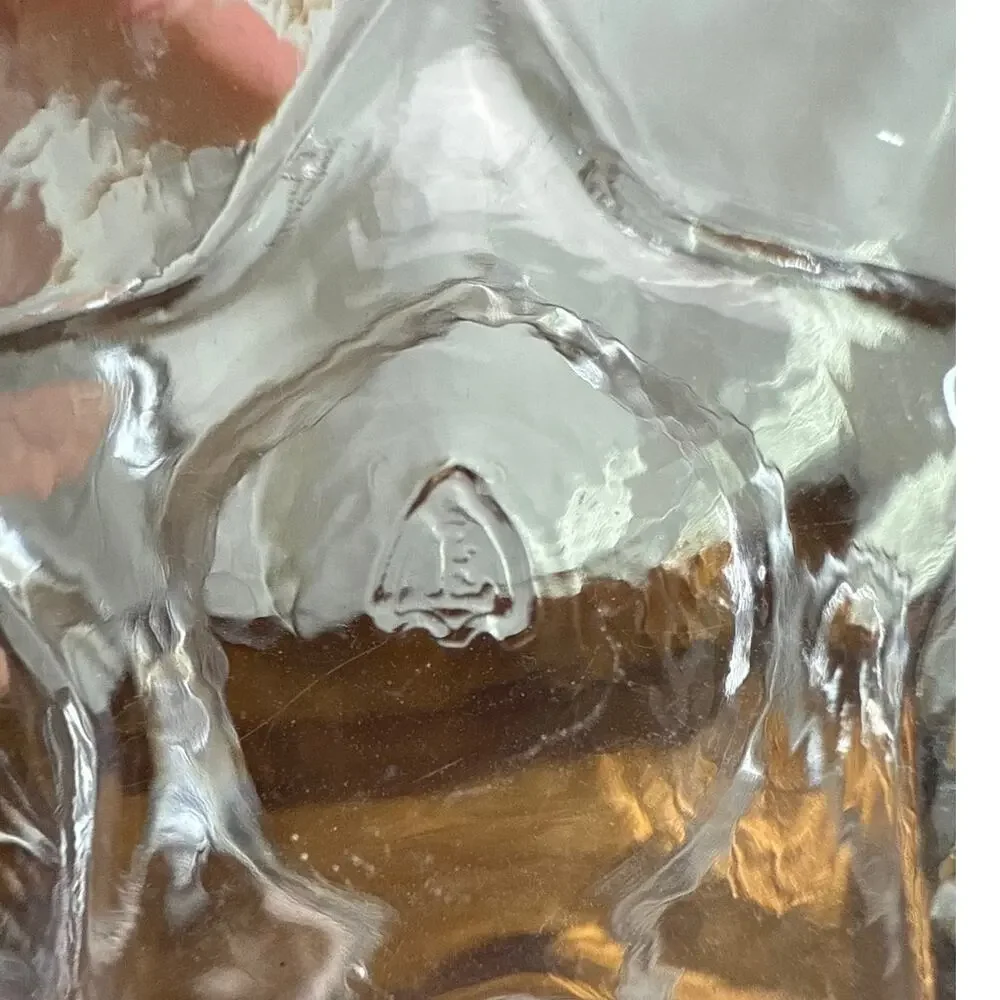 Federal Glass Vintage 50's Star Clear Pattern 36oz Square Pitcher Star On Bottom